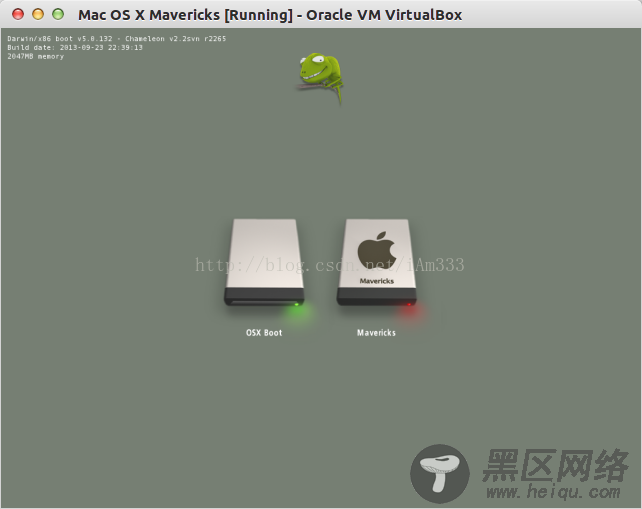 Ubuntu下使用VirtualBox安装Mac OS X Mavericks(10.9)