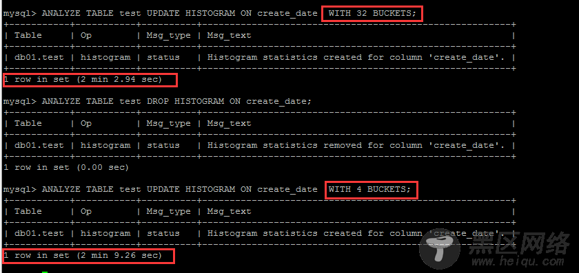 MySQL 8.0 中统计信息直方图的尝试