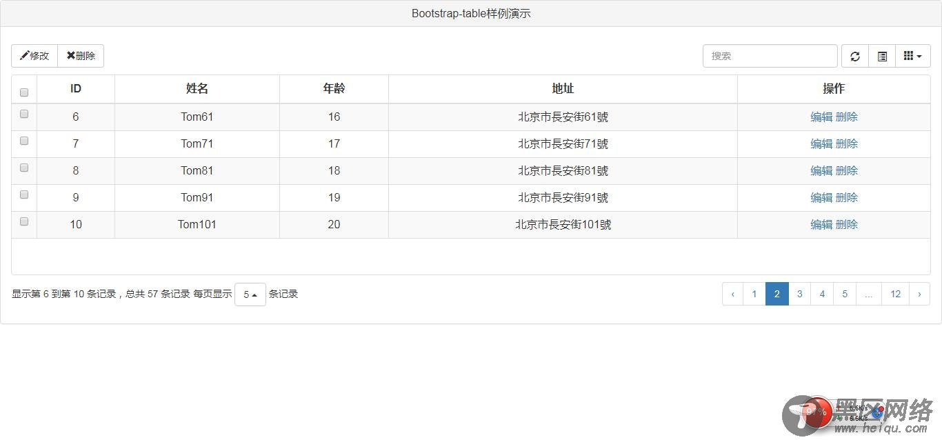 轻松玩转BootstrapTable（后端使用SpringMVC+Hibernate）