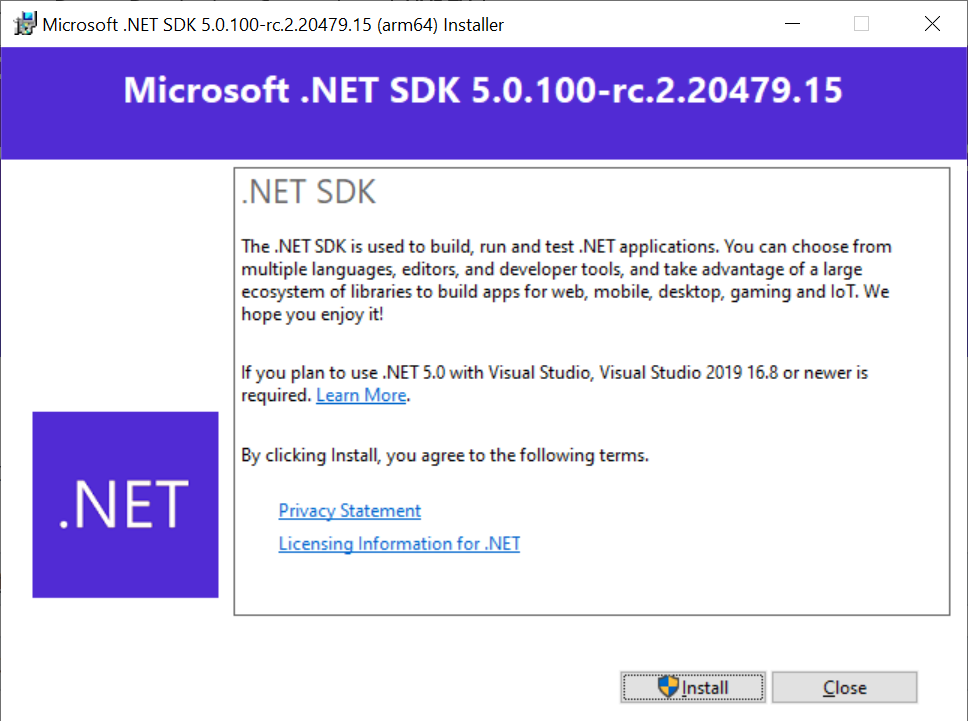 .NET 5.0 RC2 发布，正式版即将在 11 月 .NET Conf 大会上发布 