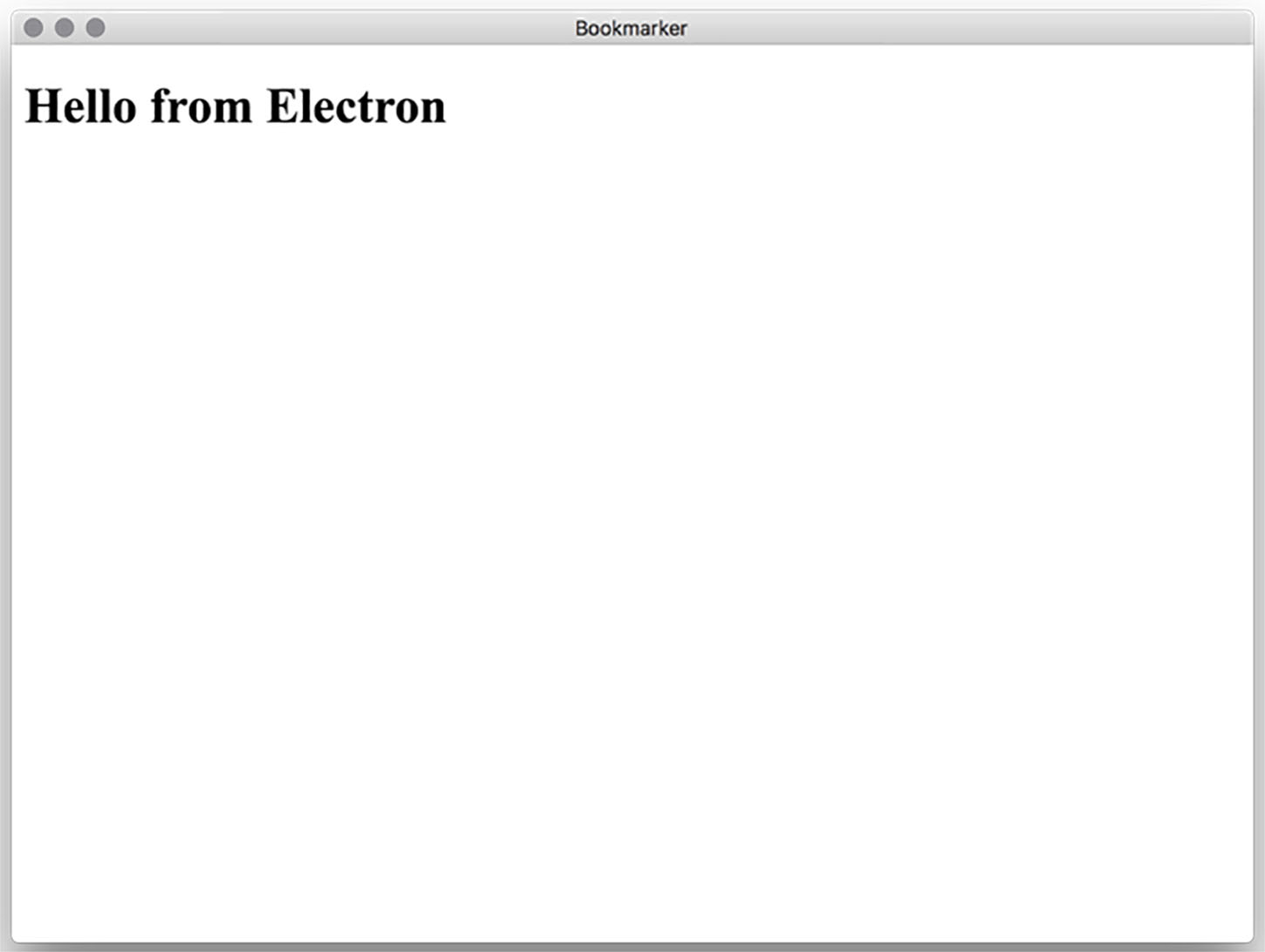 你第一个Electron应用 | Electron in Action(中译) 