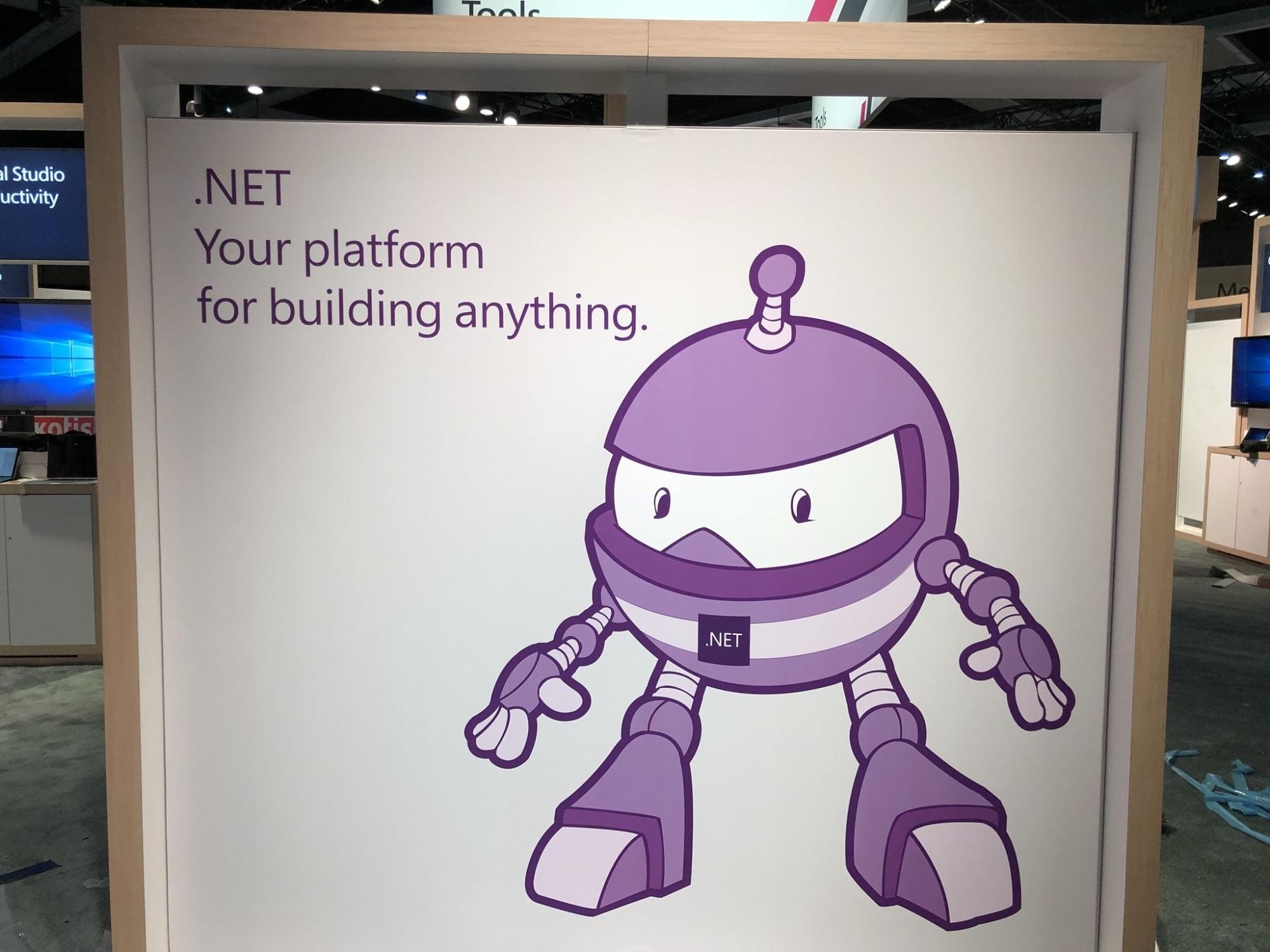 .NET 2018会议上的.NET Core展台