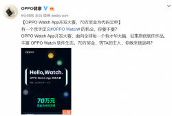 <strong>OPPO加快构建“应用生态系统”：Hello Watch软件开</strong>