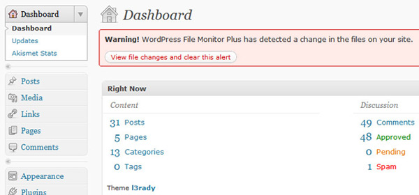 WordPress File Monitor Plus