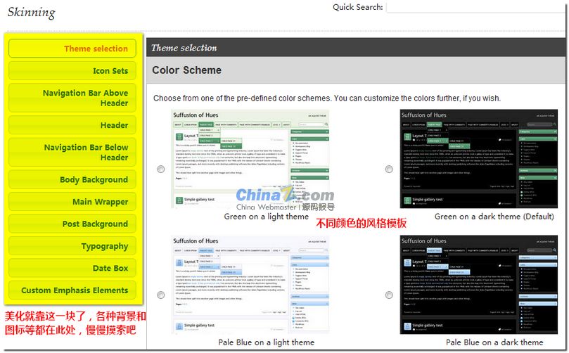 WordPress Suffusion 高级主题操作教程