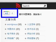 Wordpress博客如何添加Google+1按钮为网站加分