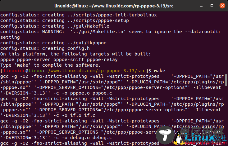 Ubuntu 18.04编译安装RP-PPPoE