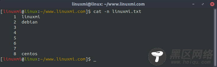 如何使用Linux cat命令