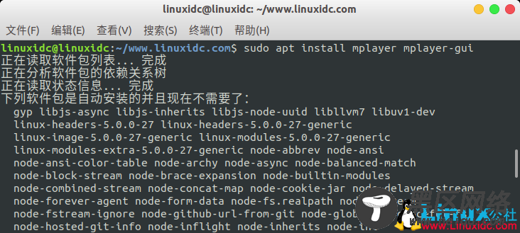 在Linux上安装和使用开源视频播放器MPlayer