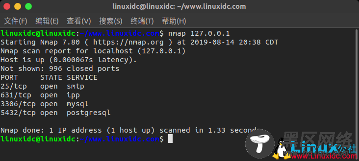 Ubuntu 18.04及其他版本Linux 下 Nmap 网络扫描工具的安装与使用