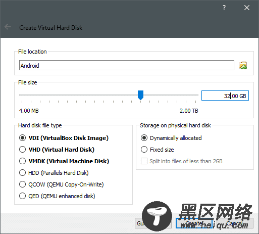 在 VirtualBox 中安装 Andriod 系统