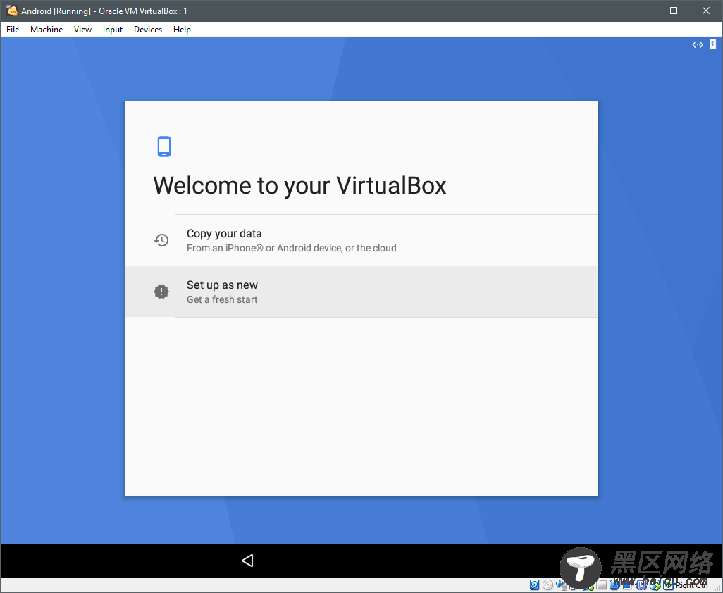 在 VirtualBox 中安装 Andriod 系统