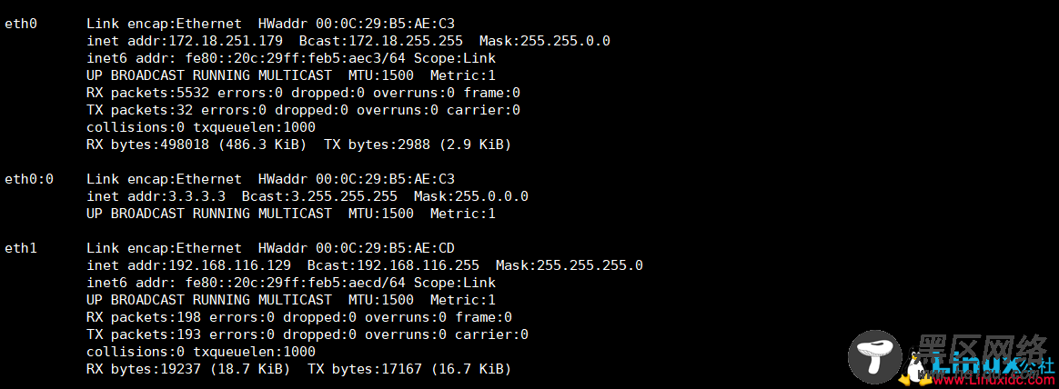 Linux操作系统IP参数信息管理