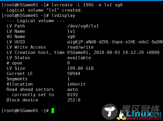 Centos7下创建LVM流程