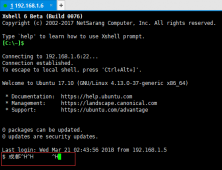 xShell连接Ubuntu时不显示[root@localhost]等字符,只显示