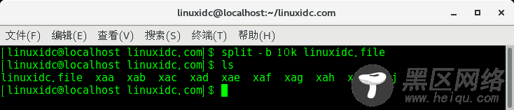 Linux split命令拆分文件详解
