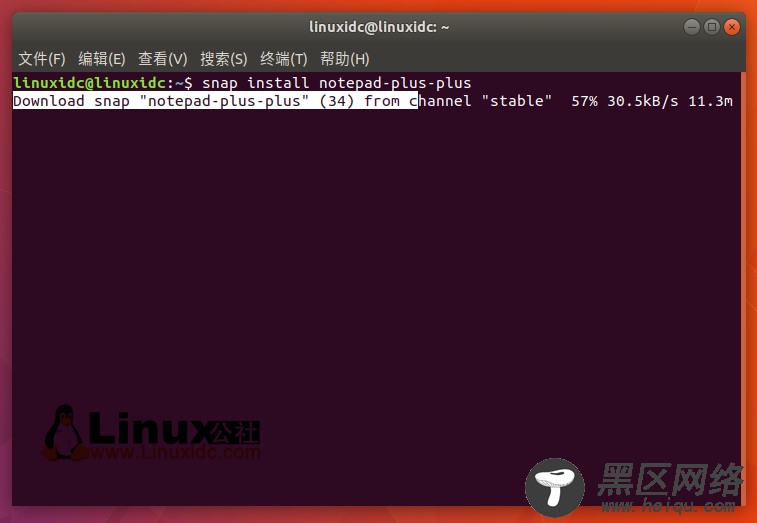 如何通过Snap在Ubuntu 18.04/16.04中安装Notepad++