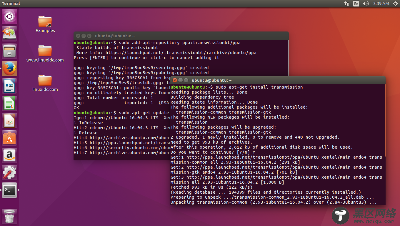 如何在Ubuntu 16.04/17.10安装最新的Transmission 2.93
