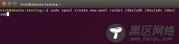 Create ZFS Pool