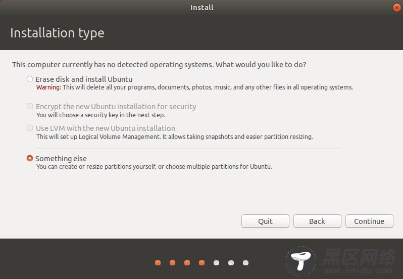 自定义磁盘分区安装 Ubuntu
