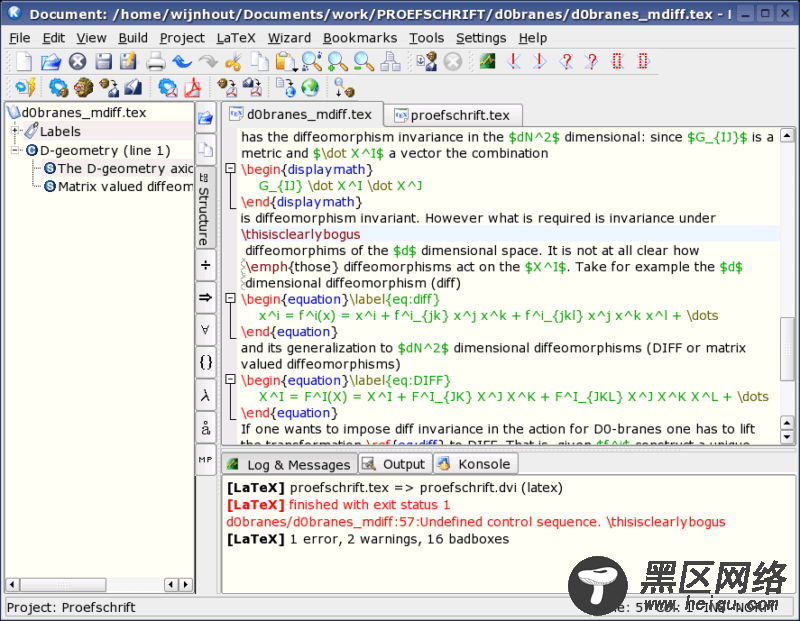 10 款 Linux 平台上最好的 LaTeX 编辑器