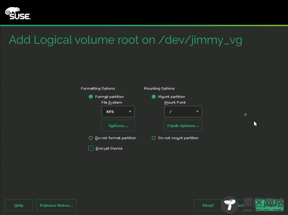 SUSE Linux Enterprise 12 系统安装及LVM设置详解