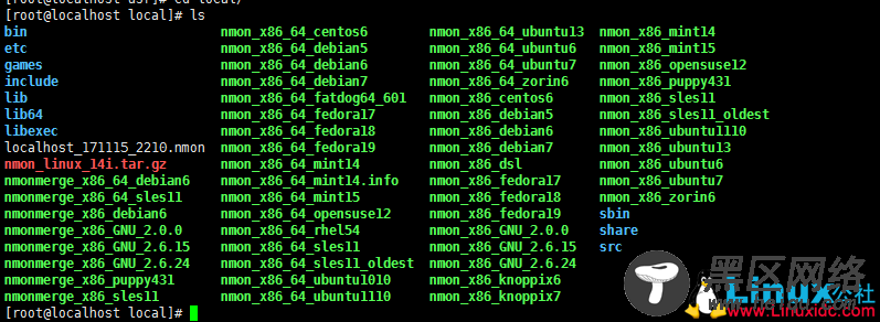 RedHat Linux 7.2中Nmon安装使用
