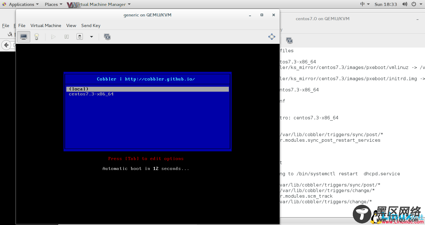 PXE+DHCP+TFTP+Cobbler 无人值守安装CentOS 7