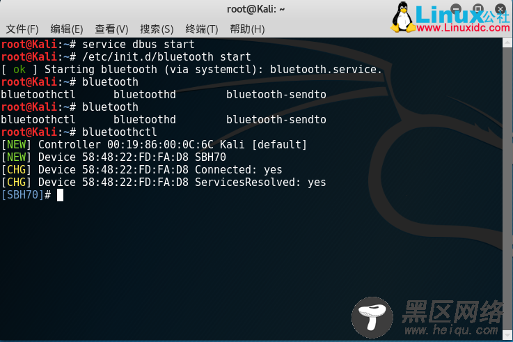 Kali Linux安装驱动并使用Blueman连接蓝牙耳机