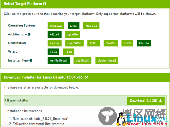 Ubuntu 16.04+Nvidia GTX 1080+CUDA8.0 深度学习环境配置