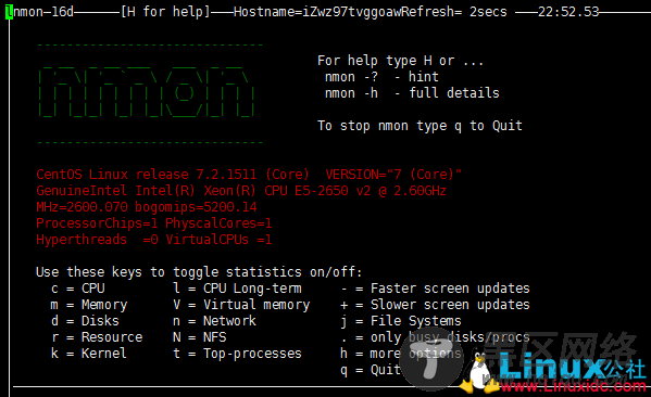 nmon实现对Linux系统性能的监控