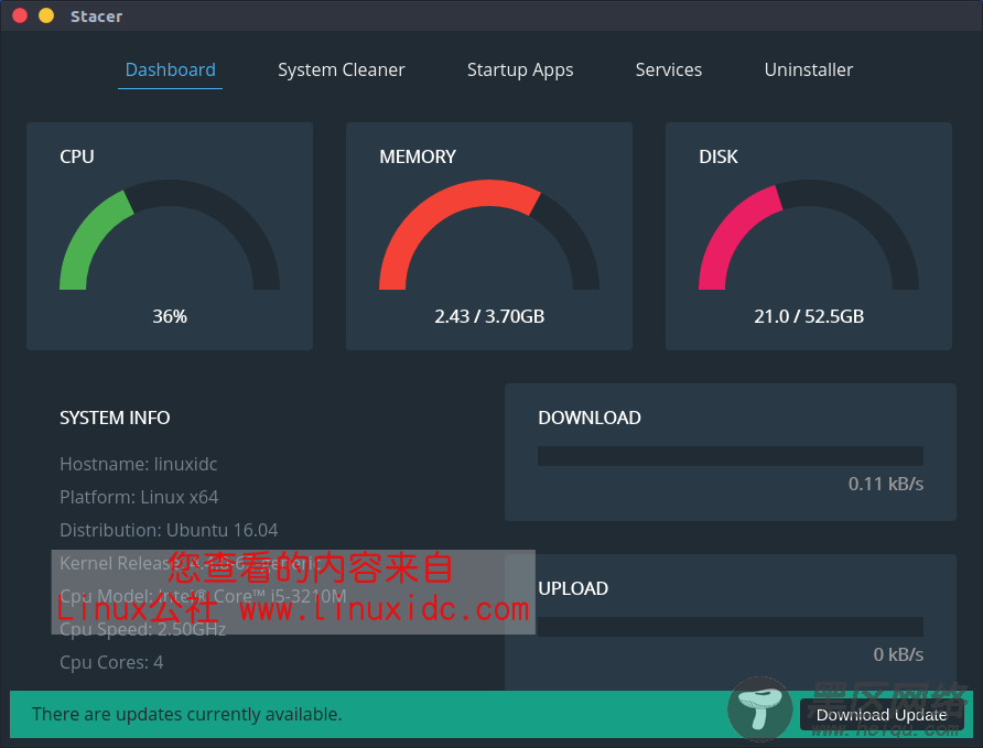 Meet Stacer 基于Ubuntu的系统优化应用程序