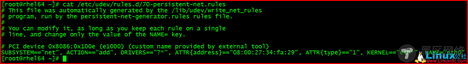 Linux网络配置基础：RHEL6 操作系统更换网卡