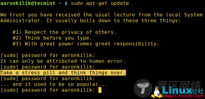 Linux下的十项实用“sudo”配置选项