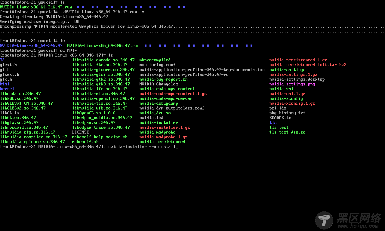 Linux系统入门教程：Fedora 21安装Nvidia驱动以及失败