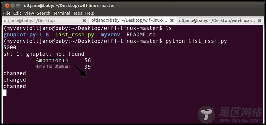 wifi-linux to monitor wifi signal strength