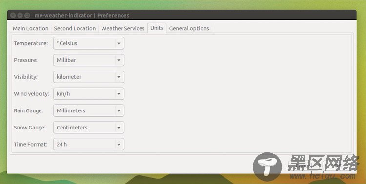 在Ubuntu 14.10中如何安装和配置‘天气信息指示器