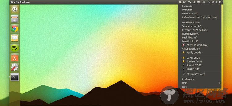 在Ubuntu 14.10中如何安装和配置‘天气信息指示器