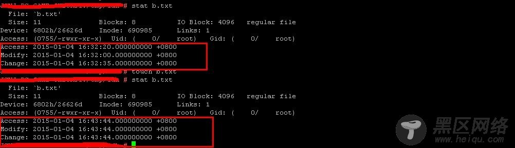 Linux中用stat命令查看文件时3个时间点解析