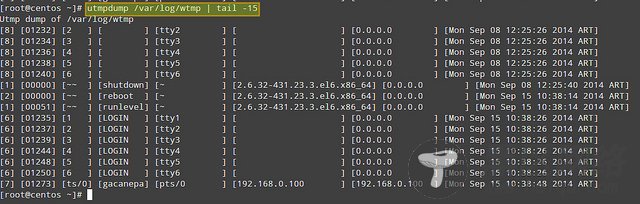 使用 utmpdump 监控 CentOS 用户登录历史