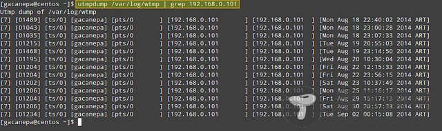 使用 utmpdump 监控 CentOS 用户登录历史