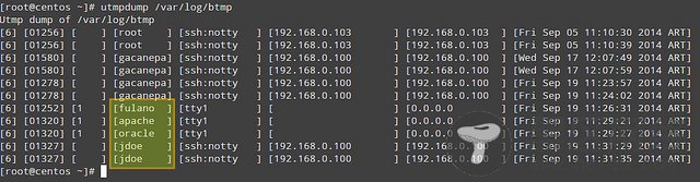 使用 utmpdump 监控 CentOS 用户登录历史