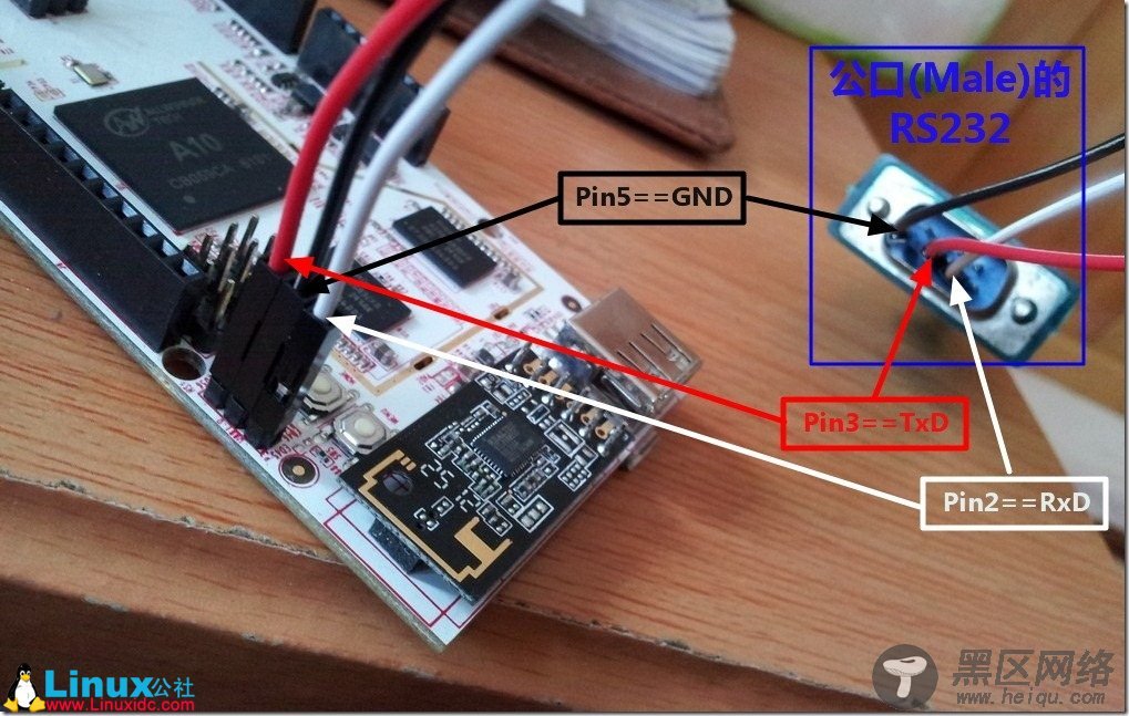 Linux下TTL串口登录pcDuino V2