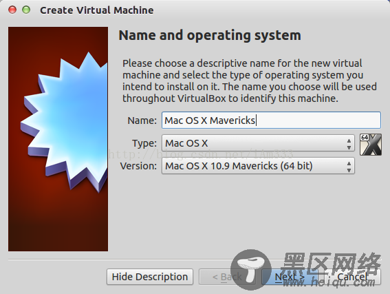 Ubuntu下使用VirtualBox安装Mac OS X Mavericks(10.9)