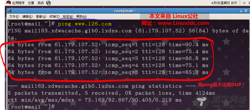 VMware Workstation环境中Linux ping返回出现大量“DUP！”的解决方法