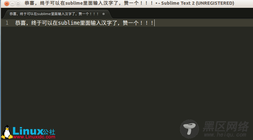 Ubuntu系统下Sublime Text 2中fcitx中文输入法的解决方