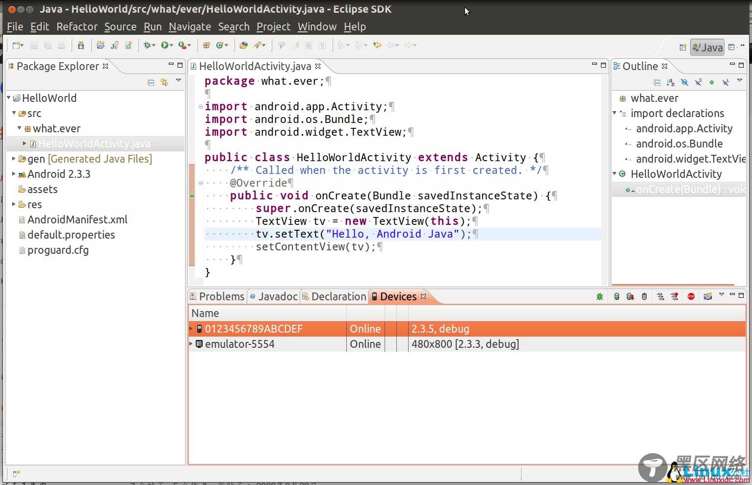 Ubuntu 13.10 x64 安装 Eclipse Android SDK Java开发IDE