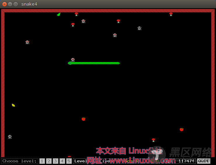 Ubunu下安装好玩的贪吃蛇游戏Snake4