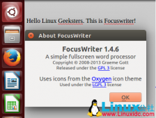 Ubuntu 及衍生版本用户安装编辑器 Focuswriter 1.4.6