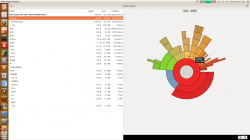 如何使用Ubuntu 13.10的磁盘分析器可视化观察分区